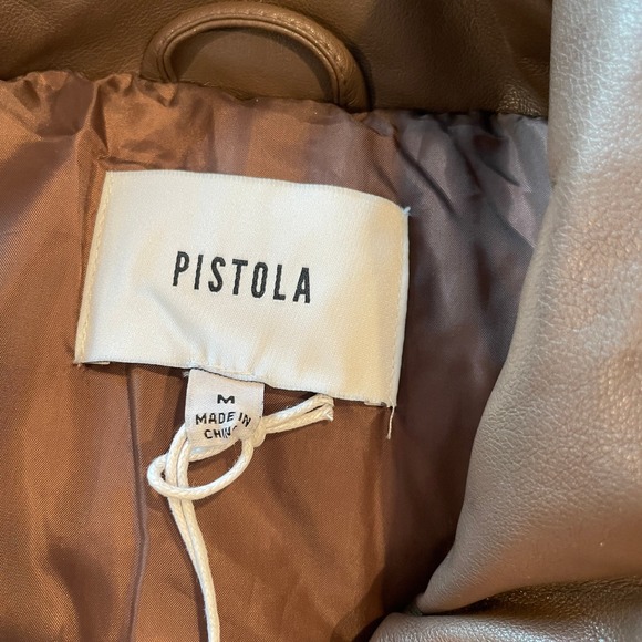 Pistola Brown Leather Jacket - Picture 12 of 14